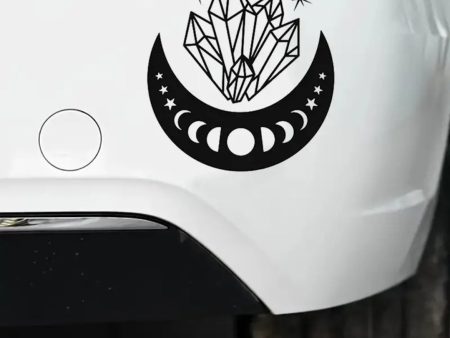 Crystals Moon Phase Vinyl Sticker   Car Decal Online Hot Sale