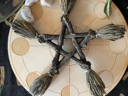 Pentagram Witchcraft Wall Art   Altar Decor For Sale