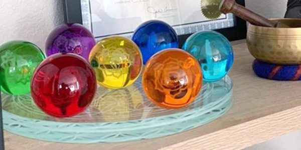 Chakra Ball Set Crystal Gazing Ball Set For Discount