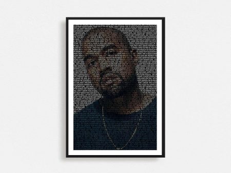 Kanye West Typography Frame Cheap