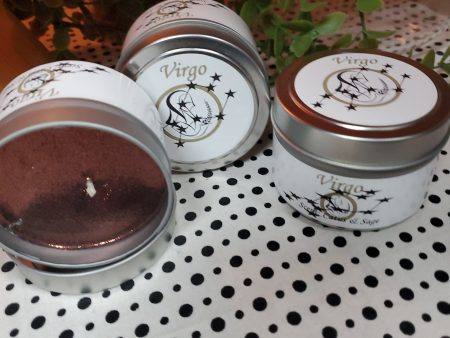 Virgo Astrological Candle Tin 4 oz. Online