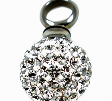 Stainless Steel Rhineston Ball Keepsake Love Vial Online Sale