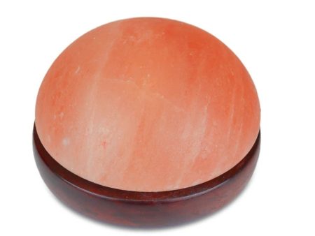 Himalayan Salt Detox Dome Lamp with Wood Base 9  Sale