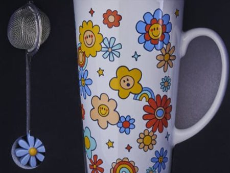 Flower Mug Infuser Gift Box Set For Sale