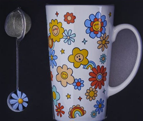 Flower Mug Infuser Gift Box Set For Sale