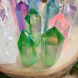 Aura Green Quartz Mini Point Towers 2 1 2 to 3 inches For Discount