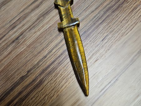 Small Tiger Eye Dagger    Athame 5 “ Online Hot Sale