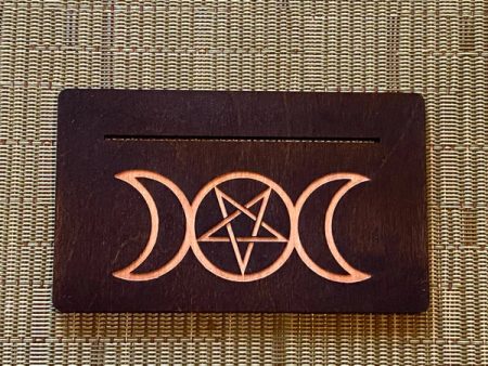 Triple Moon Pentagram Tarot   Oracle Card Stand Online Sale