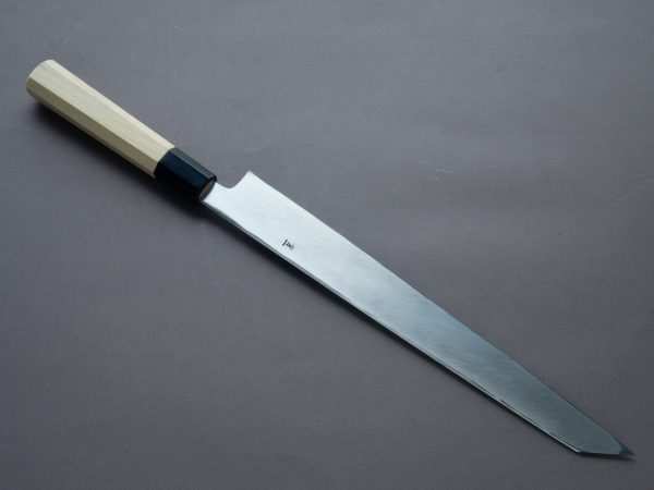 Hitohira - Tanaka x Mosuke - Blue #1 - 300mm Kiritsuke Yanagiba - Magnolia Handle - Saya Fashion