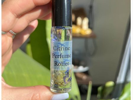 Citrine Crystal Perfume Roller Fashion