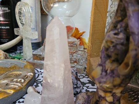 Rose Quartz Obelisk 4 1 4  For Sale