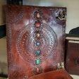 Seven Chakra Stone Embossed Handmad 13 x 10”13 by 10” Online