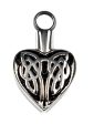 Stainless Steel Celtic Heart Love Vial on Sale