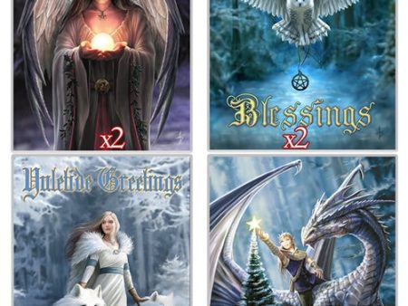 Anne Stokes Yule Card Multipack Cheap