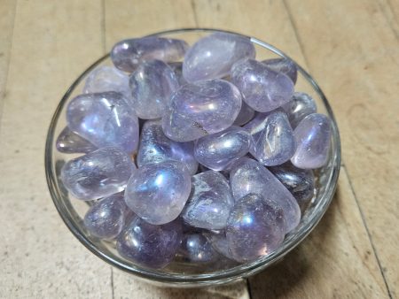 Mystic Amethyst Aura Crystal - Tumbled Online Hot Sale