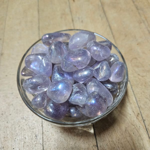 Mystic Amethyst Aura Crystal - Tumbled Online Hot Sale