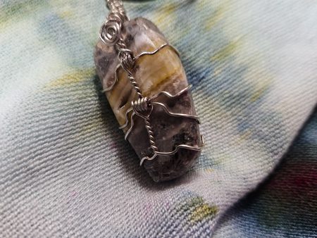 Wire Wrapped Bumble Bee Jasper Necklace For Discount