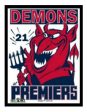 OFFICIAL WEG ART MELBOURNE DEMONS 2021 FRAMED POSTER Online