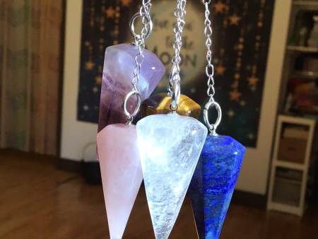 Six Sided Gemstone Pendulums - Various Online Sale