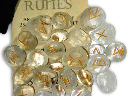 Crystal Quartz Gemstone Runes - Starlinks Gifts Online Sale