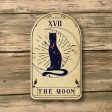 Handcrafted Moon Tarot Card Wood Magnet For Sale