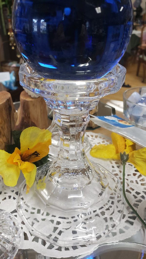 Large Glass Crystal Ball   Candle Stands Fashion