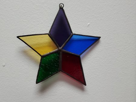 Small Stainedglass 5 Element Point Star Online Hot Sale