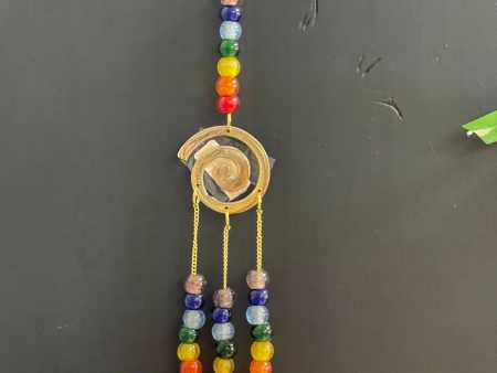 7 Chakra Spiral Brass Wind Chime 12  For Cheap