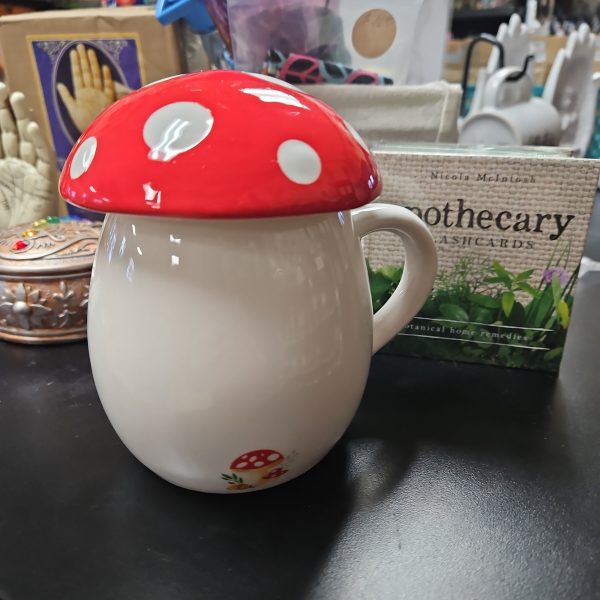 Ceramic Mushroom Mug With Removeable Lid Supply