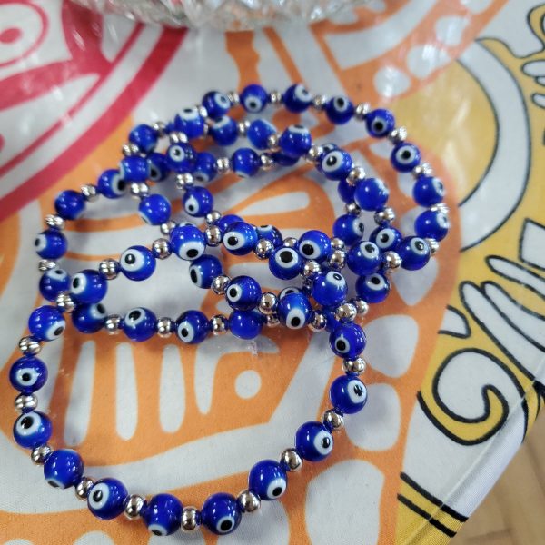 Evil Eye Lampwork  Bracelet - 6mm Online