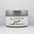 Cancer Astrological Candle Tin 4 oz. For Discount