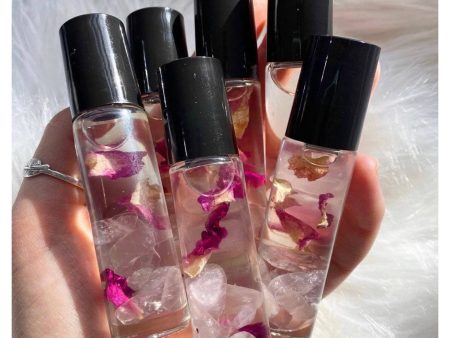 Rose Quartz Crystal Perfume Roller Supply