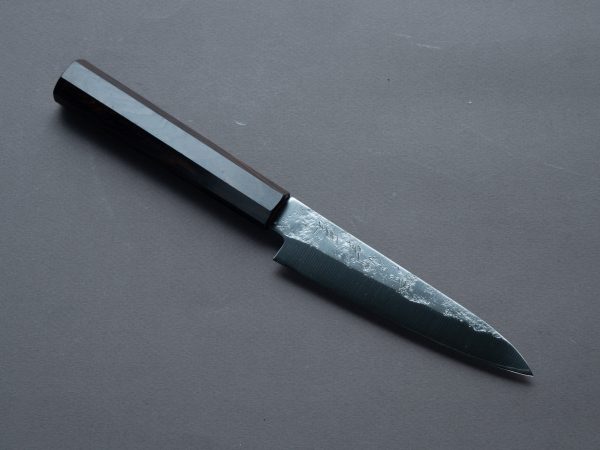 Hitohira - Imojiya TH - Silver #3 - Nashiji - 120mm Petty - Mono Ebony Handle Online now