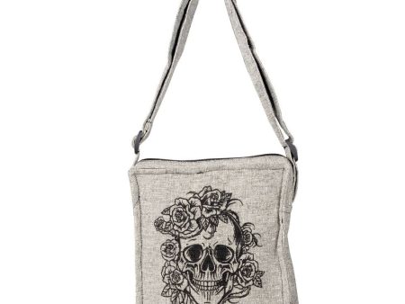 Sugar Skull  Zippered Closure Crossbody Purse Fashion