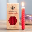 Blessed Be Red Beeswax Chime Candles - 6 Pack Online Hot Sale