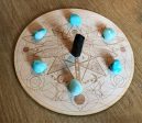 Dragonfly and Flower Of Life Crystal Grid   Altar Tile Online Hot Sale