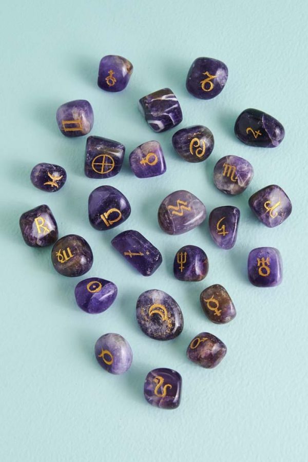 Amethyst Astrology Casting Stone Set Discount