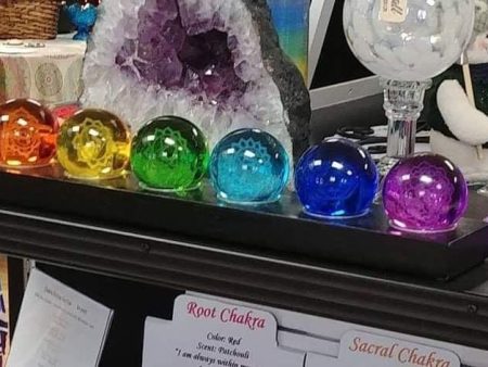 Chakra Ball Set Crystal Gazing Ball Set For Discount