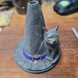 Witches Hat With Cat Incense Burner Online now