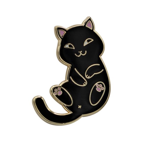 Playful Cat Enamel Pin - Cute & Funny Cat Lapel Pin For Cheap