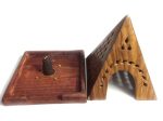 Vrinda Pyramid Wooden Back Flow Cone Burner Supply