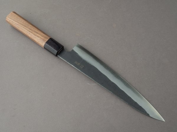 Hitohira - Harima - Stainless Clad Blue Super - Kurouchi - 210mm Gyuto - Walnut Handle Online Hot Sale