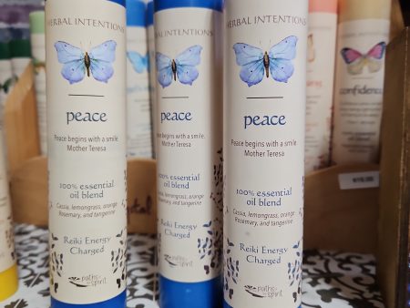 Herbal Intention Pillar Candle 7  - Peace Online now