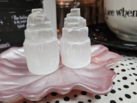 Selenite Mini Mountain Tower 2 to 2 1 2 For Discount