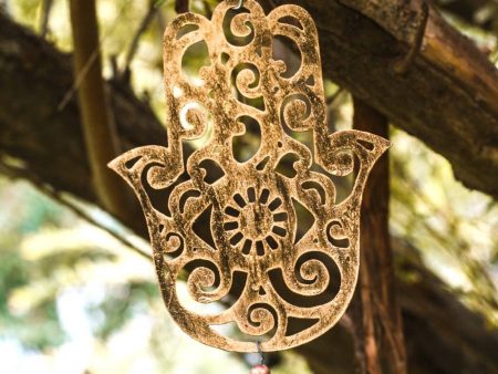 Hamsa Ribbon Wind Chime Cheap