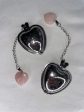 Heart Shaped Tea Stainer with Rose Quartz Crystal Hot on Sale