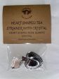 Heart Shaped Tea Stainer with Rose Quartz Crystal Hot on Sale