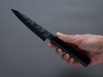 Hitohira - Imojiya TH - Silver #3 - Nashiji - 120mm Petty - Mono Ebony Handle Online now