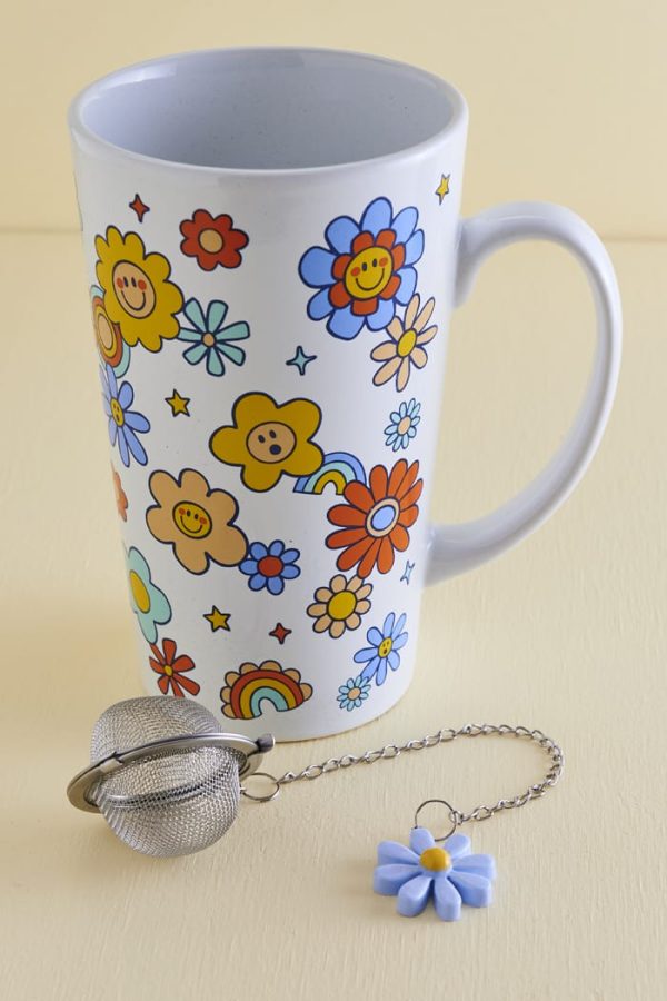 Flower Mug Infuser Gift Box Set For Sale