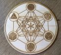 Metatron’s Cube - Platonic Solids Crystal Grid   Altar Tile For Sale